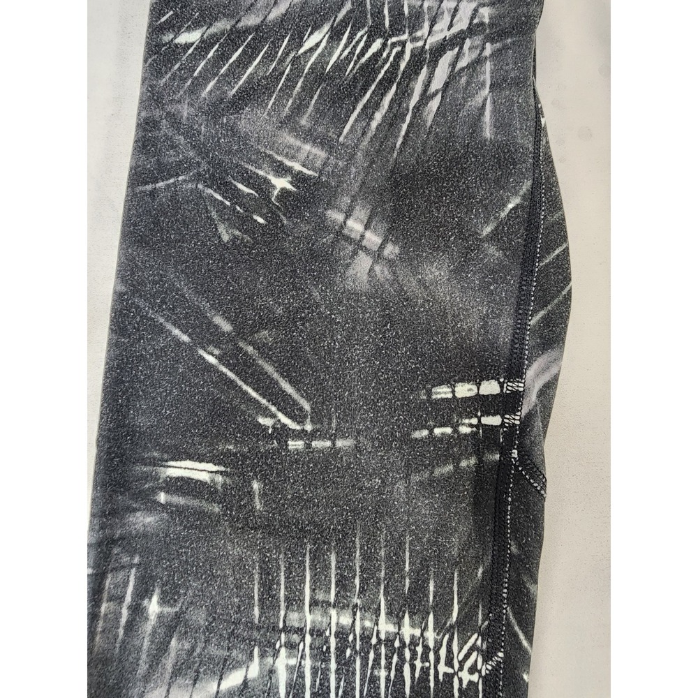 Nike Pro Dri-FIT Leggings Womens XS Black White Abstract Print Athletic Tights - Picture 10 of 11